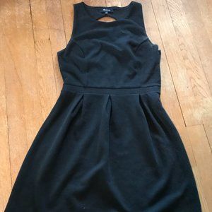 MADEWELL BLACK OPEN BACK MINI DRESS